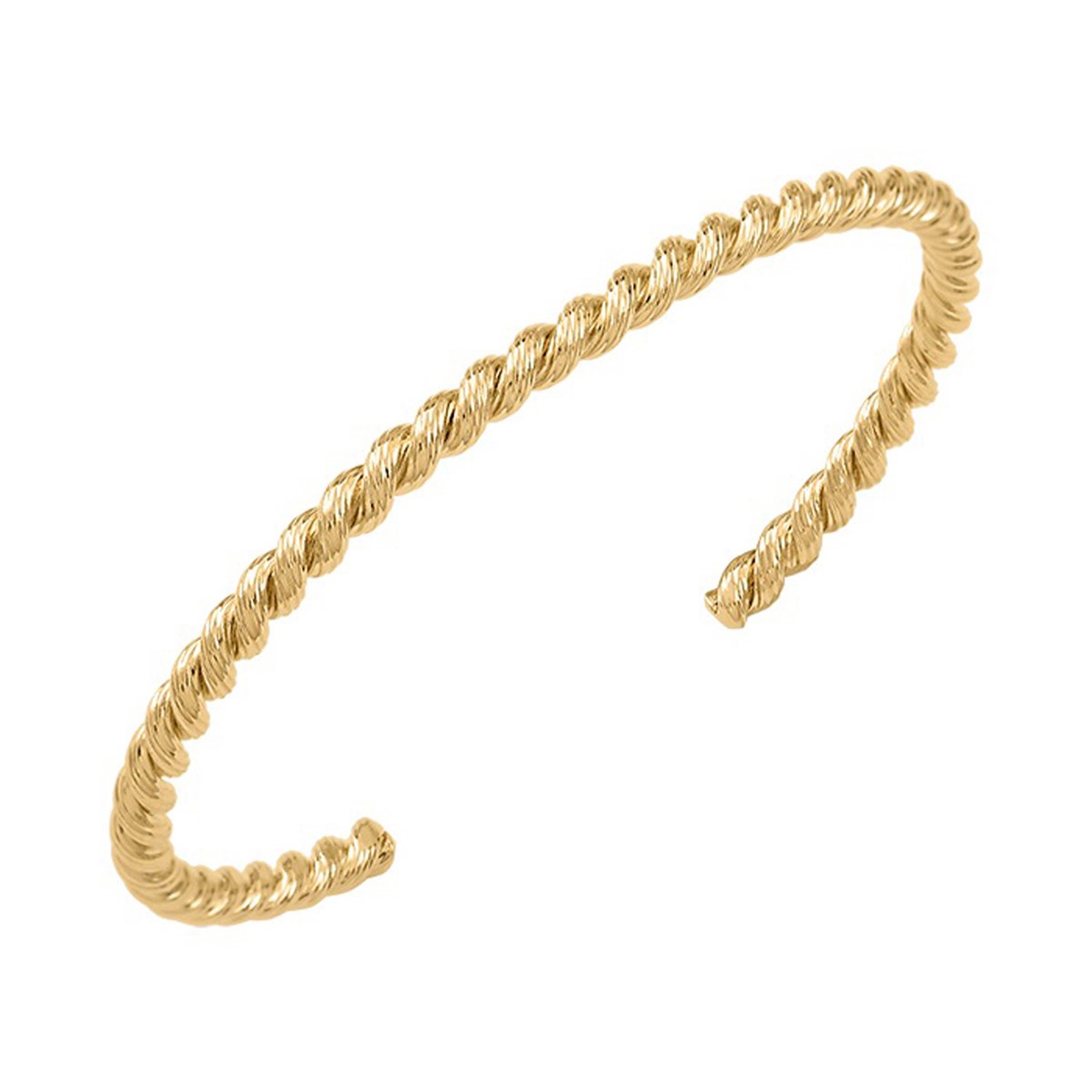 Bracelet jonc Saunier Malo plaqué or