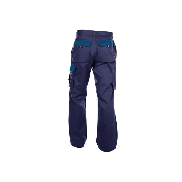 200426 Dassy ® Boston to farvet arbejdsbukser med knælommer Navy kongeblå 300 g