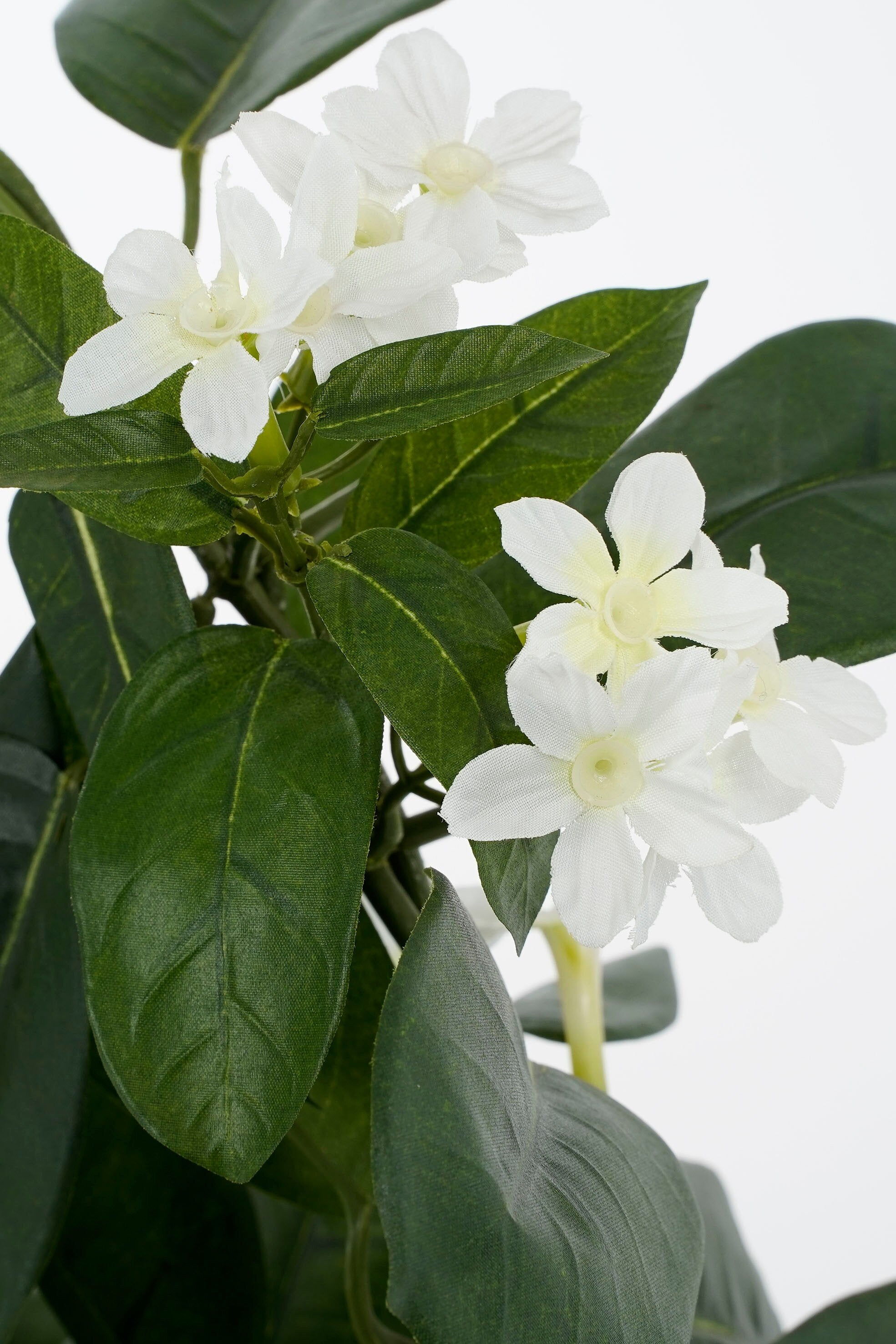 Mica Decorations Stephanotis wit in pot Stan grijs d13,5cm - h50xd40cm