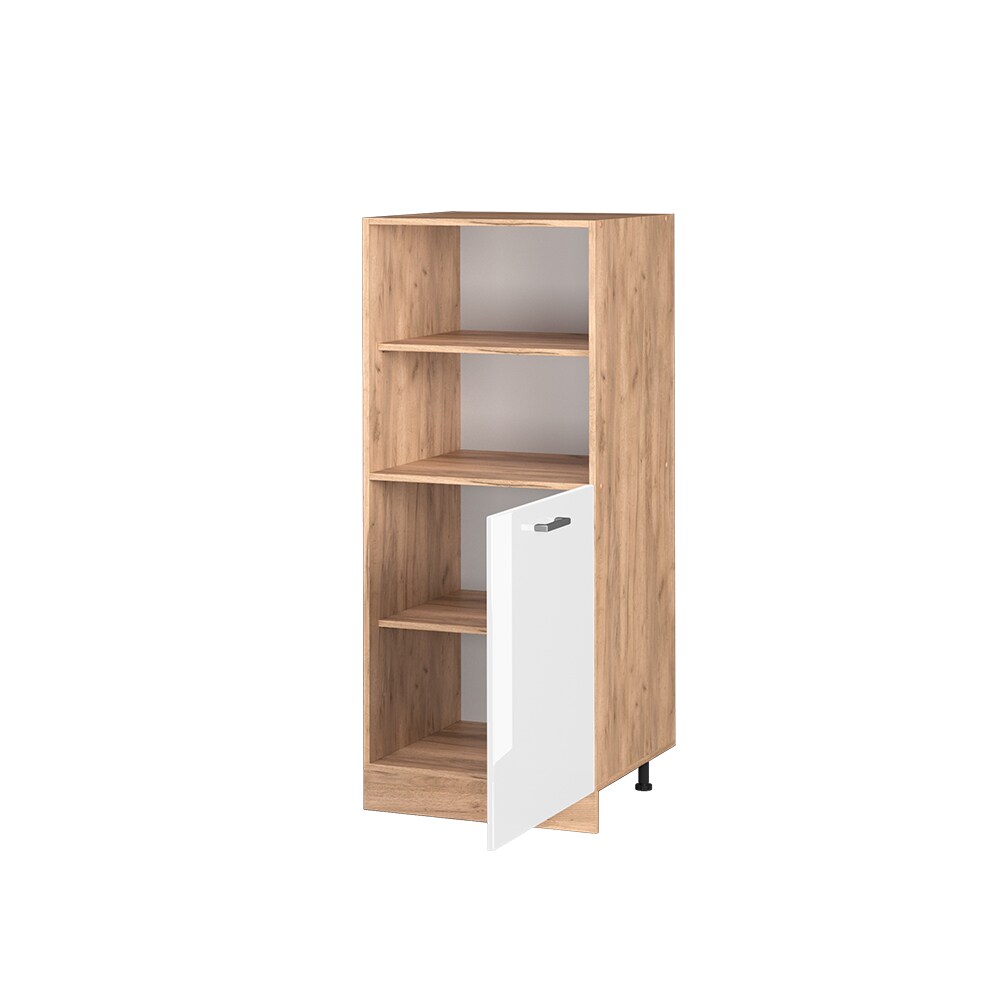Vicco Backofenumbauschrank Küchenschrank Küchenzeile R-Line 60 cm Eiche Weiß kleine Tür