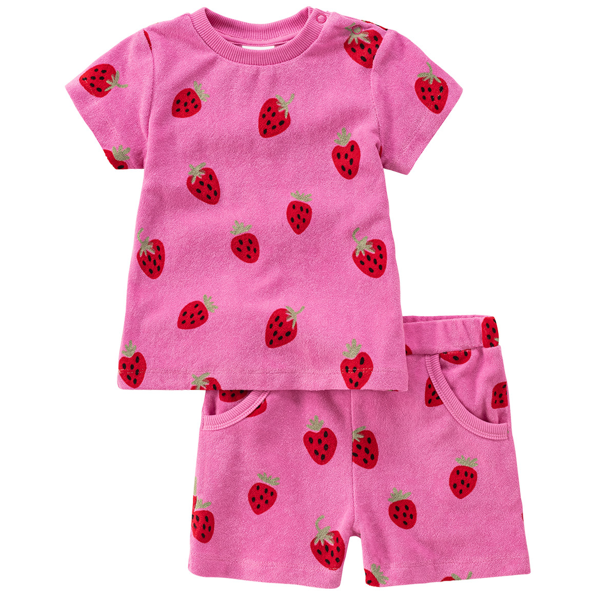 Topomini Baby T-Shirt und Shorts im Set pink