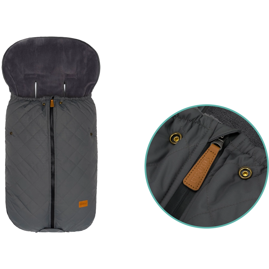fillikid Winterfußsack Kamet Grau