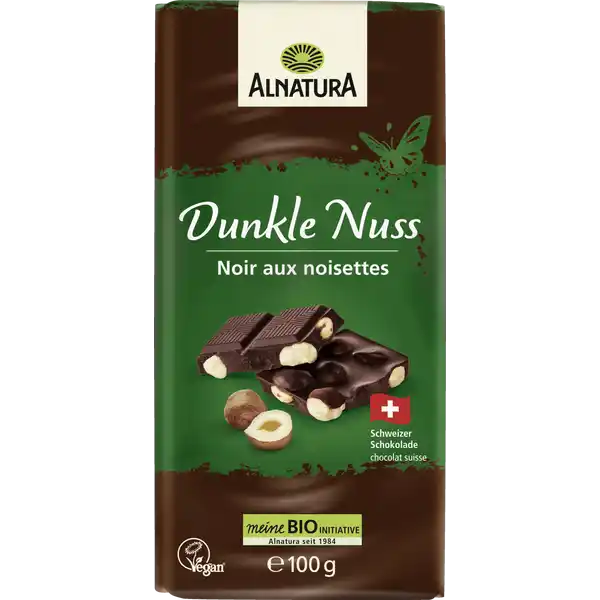 Bio Schokolade Dunkle Nuss