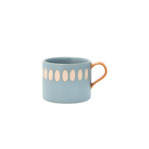 Villa Collection 2-pak Krus, Blue/Amber, 0,2L