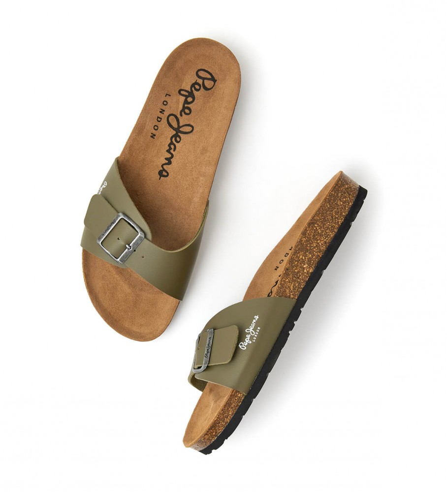 Sandálias verdes Pepe Jeans Bio Single Champion