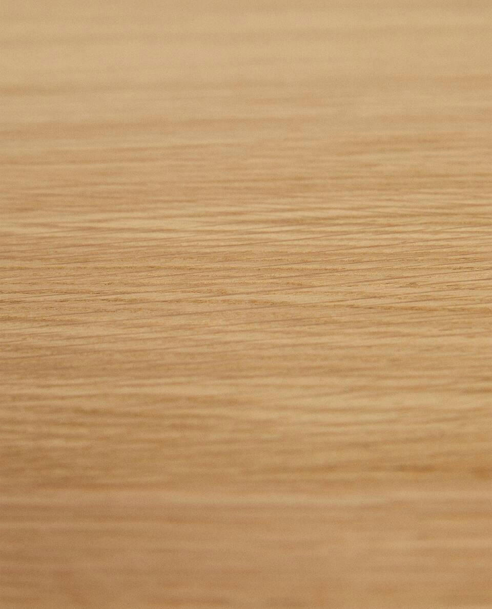 MESA DE ESCRITÓRIO EM MADEIRA E METAL