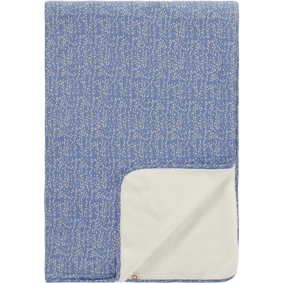 Noppies Laken für das Bettchen Teddy Fancy Dot cot blanket Colony Blue
