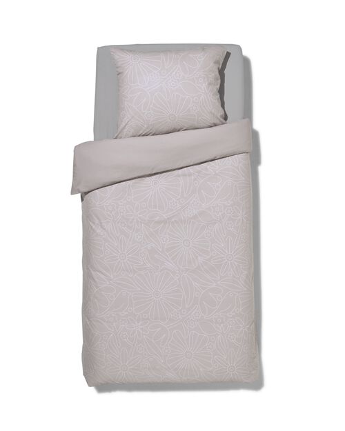 housse de couette coton 140x200/220 beige piqûre