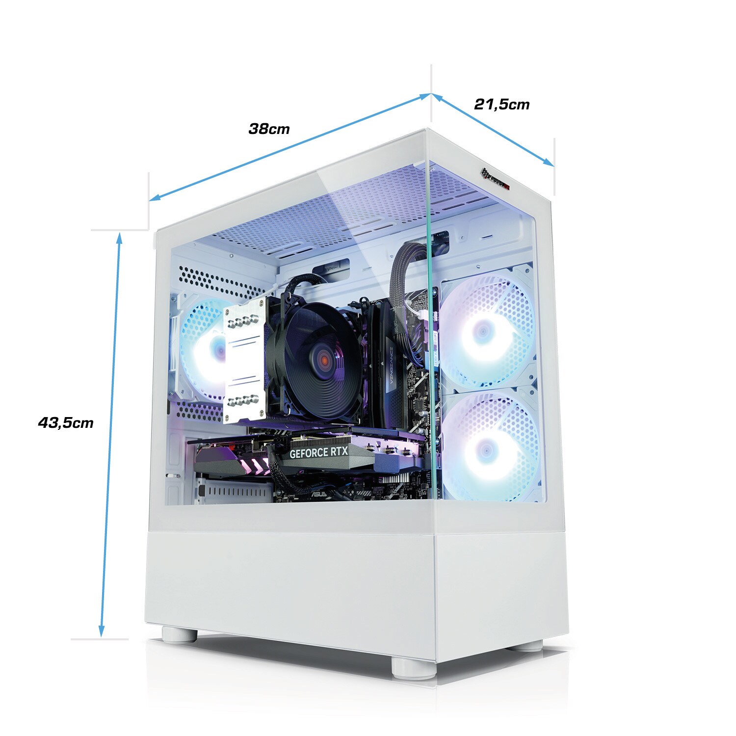 Gaming PC InvaderXS 14 Intel Core i5-14400F, 32GB DDR4, NVIDIA RTX 4060 8 GB, 1TB SSD, Windows 11