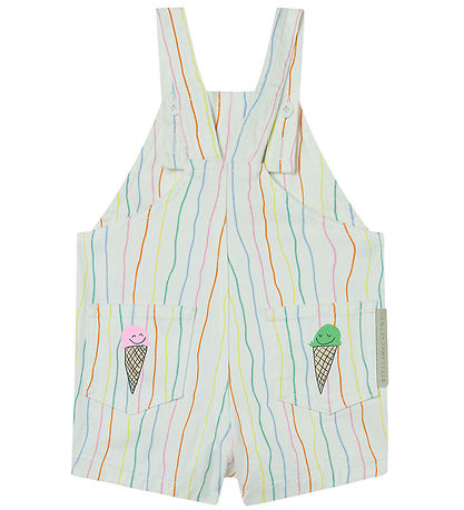 Stella McCartney Kids Latzhosen - Weiß m. Streifen/Eis