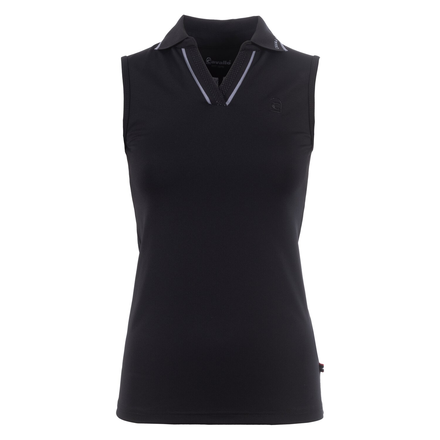 Cavallo Polotop CAVAL SLEEVELESS POLO - black