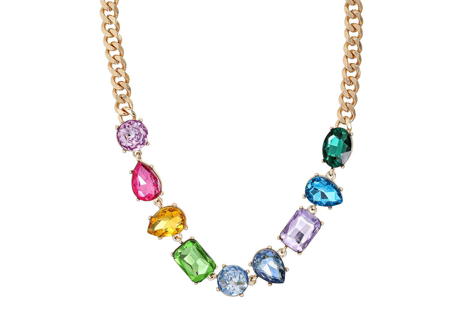 Kette - Strass Rainbow