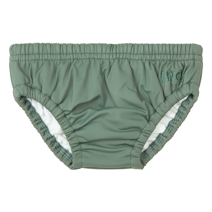 Ina Swim Slip de Bain Matière Recyclée Lumi | Vert foncé