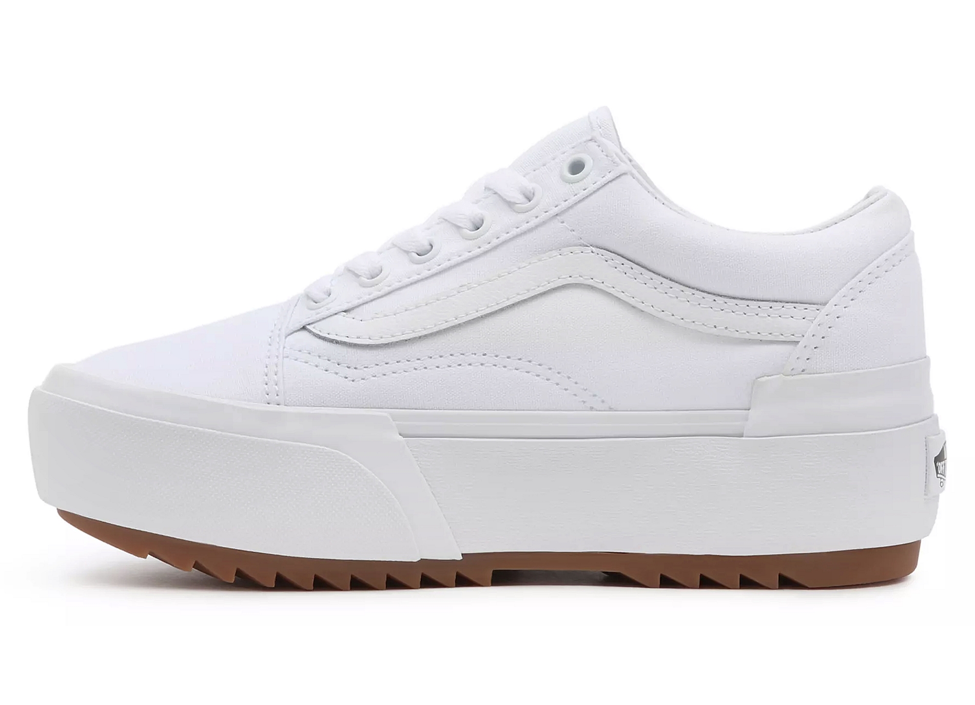 Ua old skool stacked blanc