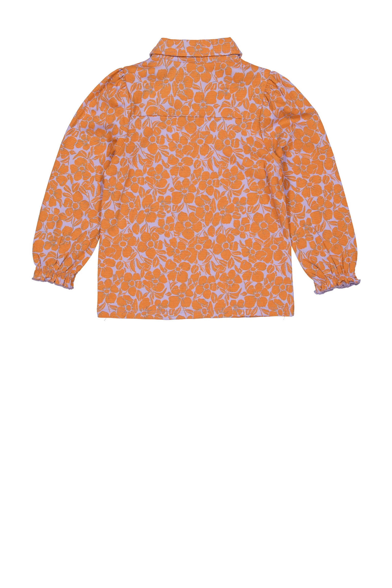 Quapi gebloemde blouse DIEWKE oranje/lila