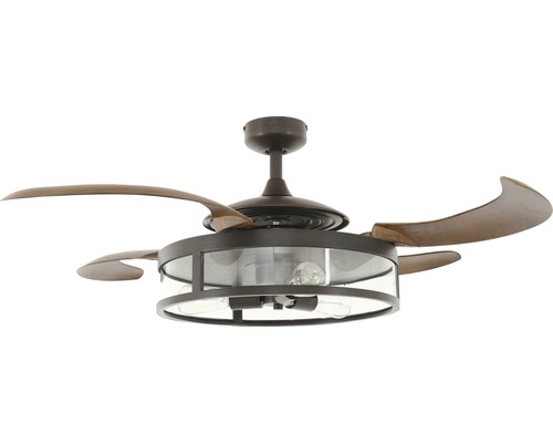 Fanaway Classic plafondventilator Ø 122 cm antiek/donker met afstandsbediening, zomer- en winterfunctie