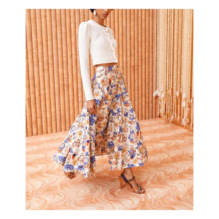 Ulla Johnson Jupe Aspen Popeline de Coton | Ecru