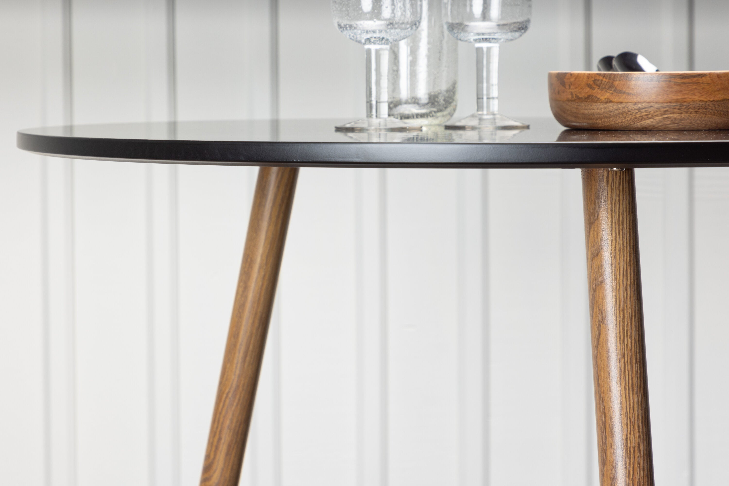 Hakaro Eetkamertafel - Ã¸90 cm - Zwart