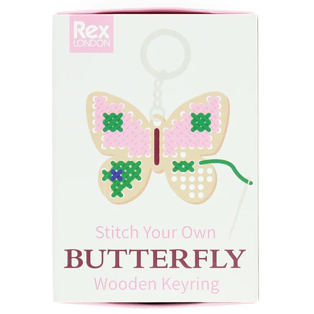 rex london knutselset sleutelhanger borduren - butterfly