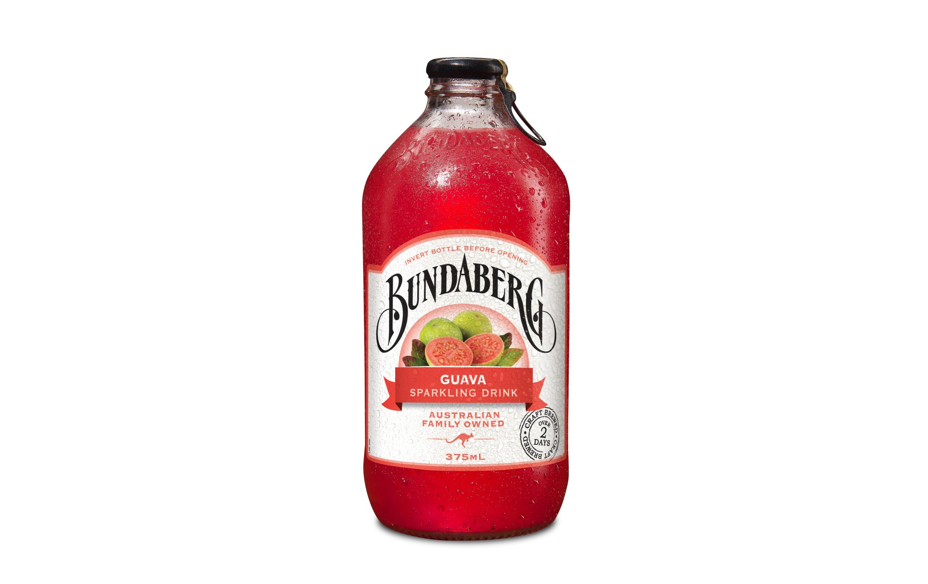 Soft-Drinks Guava 4 x 375 mlKohlensäurehaltiges Erfrischungsgetränk mit Guavengeschmack