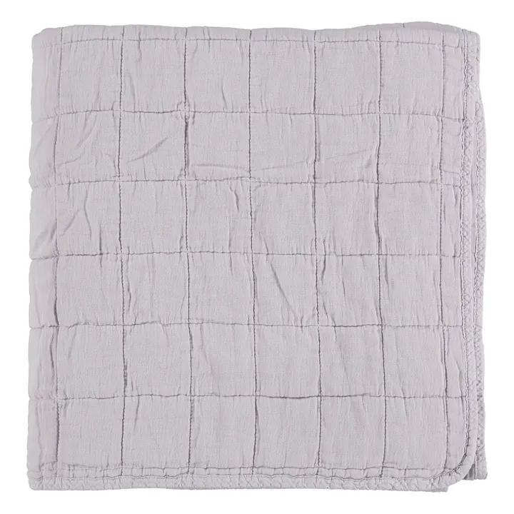 Camomile London Couverture matelassée en coton | Lilas