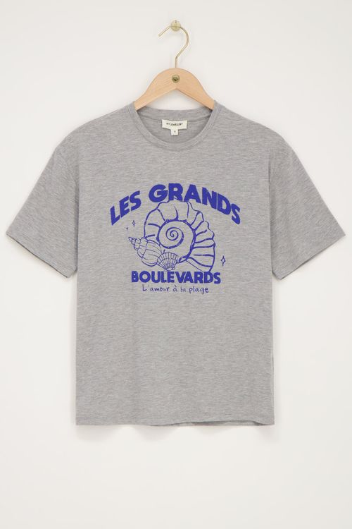 Grijs T-shirt ''Les grand boulevards''