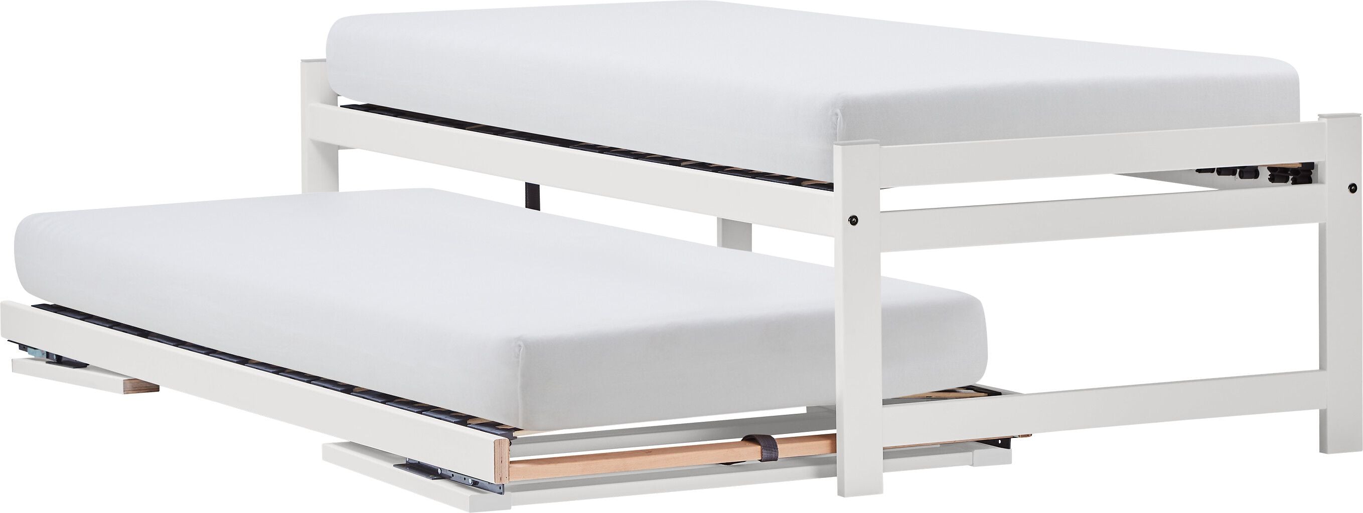 robusta DOPPIO Ausziehbett - Weiss / B: 80.0 cm x T: 200.0 cm x H: 51.8 cm