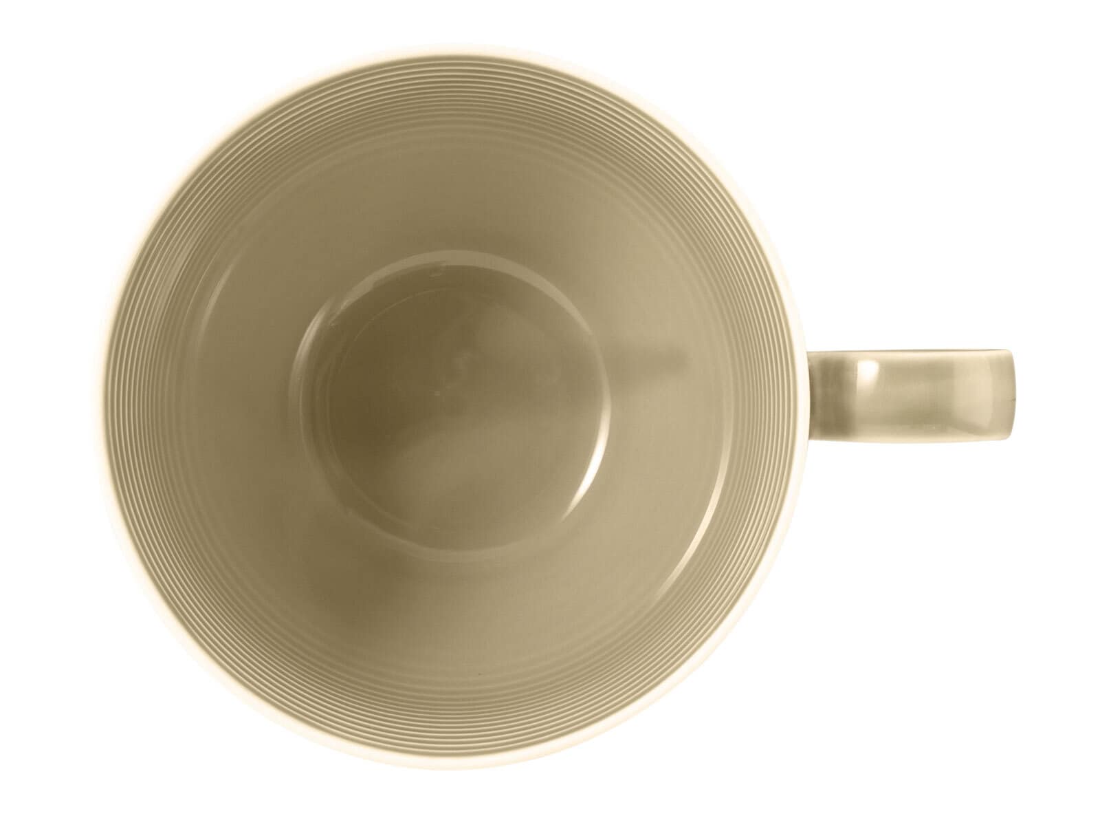 Seltmann Weiden Milchkaffee-Tasse BEAT COLOR GLAZE 6er Set sandbeige