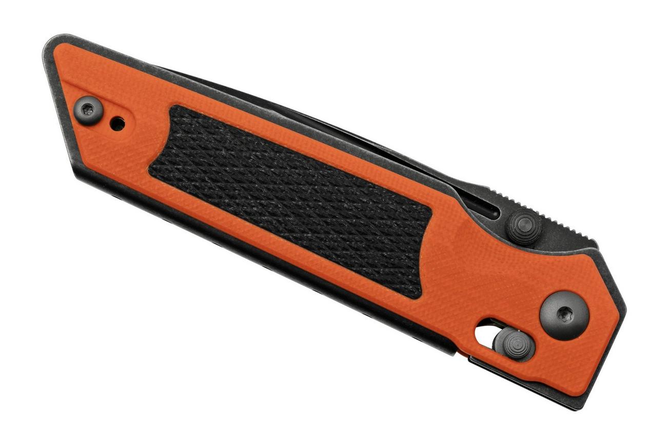 Real Steel Sacra TAC 7713OB, K110 Serrated Orange Black G10, zakmes