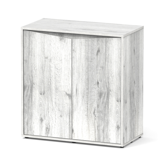Meuble pour aquarium Splendid 2 portes Chêne Blanc L.80xP.40xH.83cm