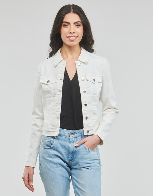 Vero Moda - VMLUNA LS SLIM DNM JACKET MIX GA NOOS Blanco