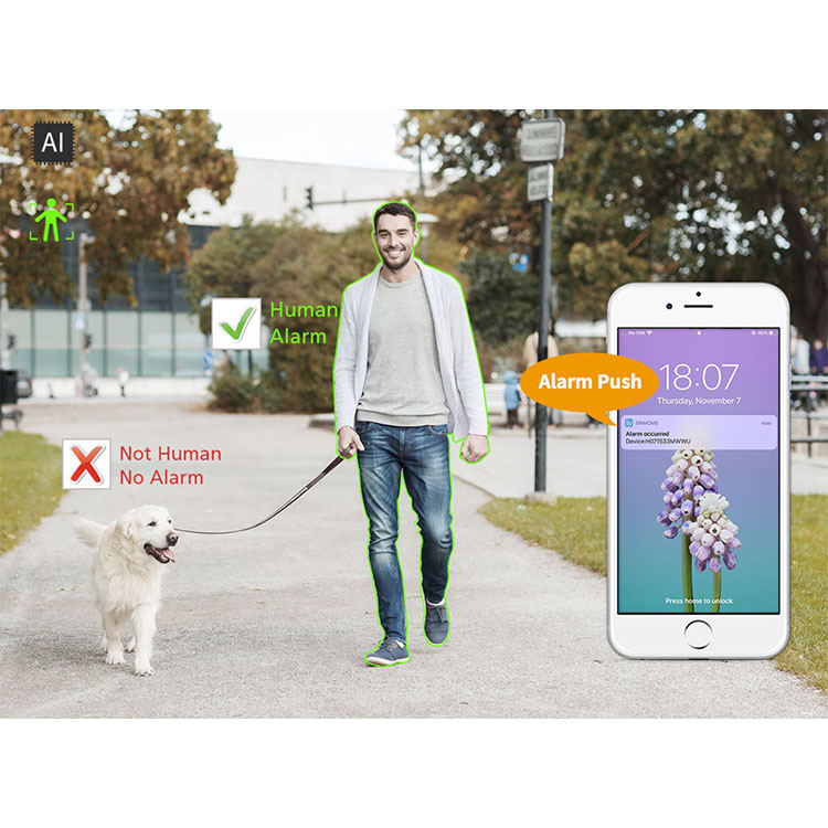 (2MP) WiFi Kamera HD 1080p / IR LED's Nachtsichtfunktion / Bewegungserkennung / Auto Tracking / AP / Audio / Micro SD / IP66 (iOS/Android)