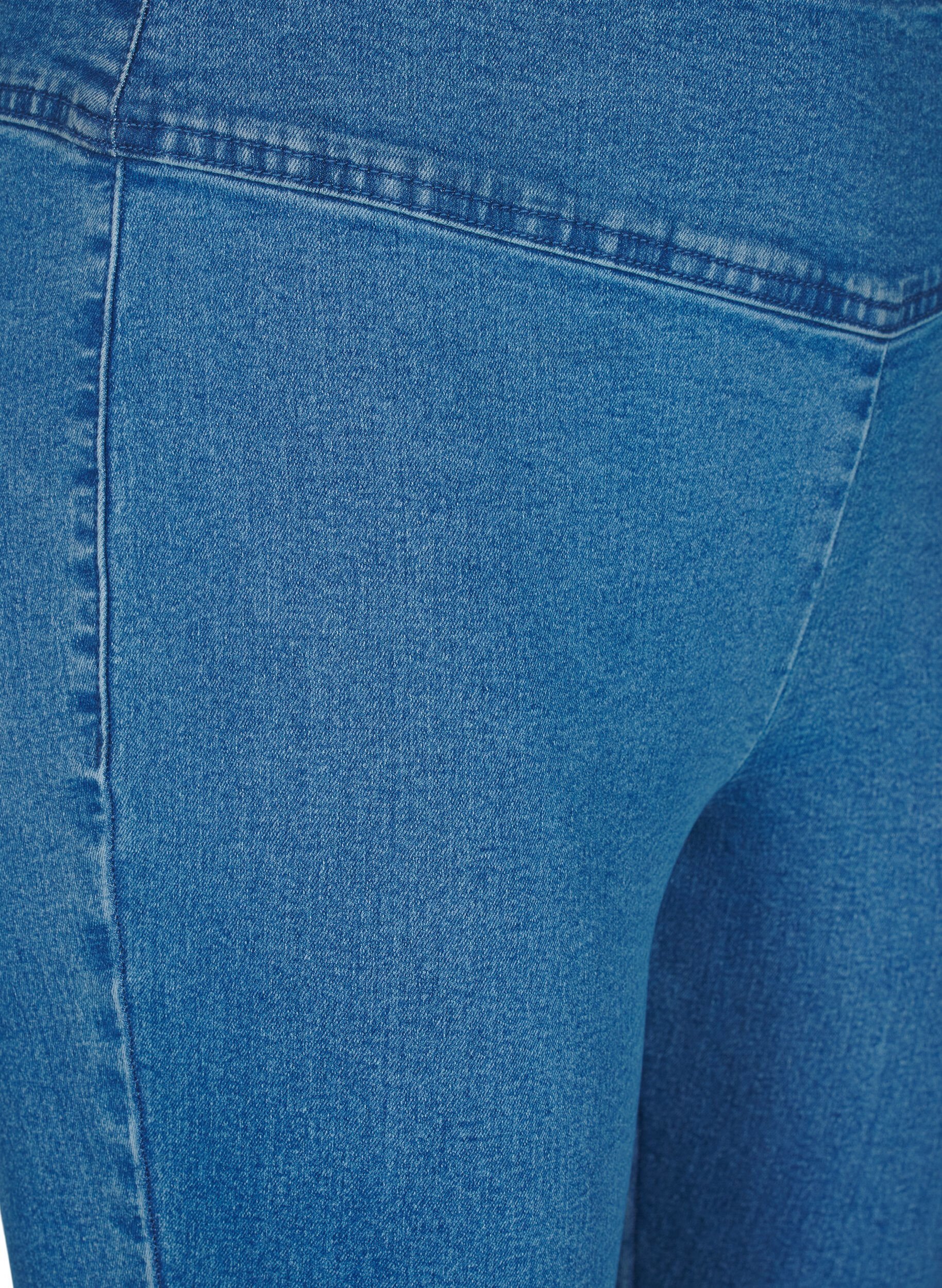 Stretchy jeggings med høj talje