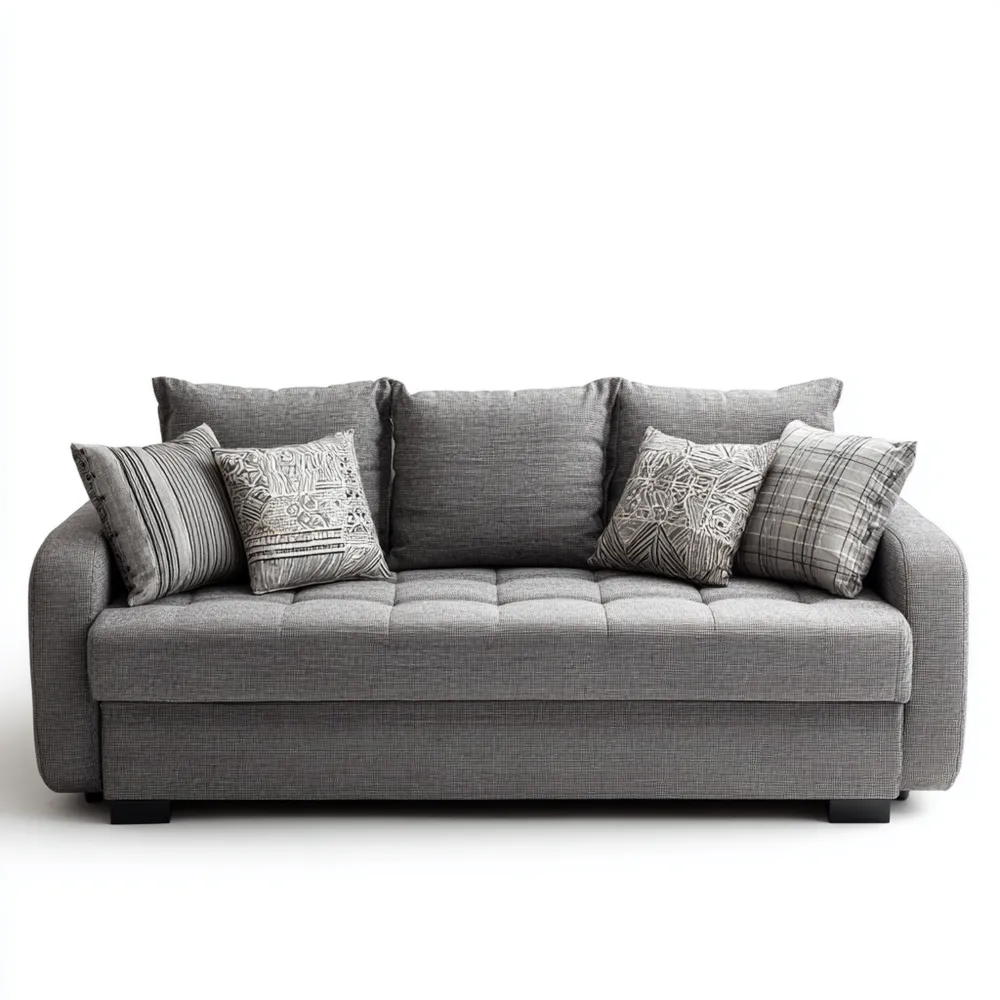 3-Sitzer-Sofa Stoff 200x90x85 cm – Dunkelgrau – Modernes Design