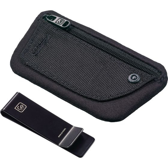 The Clip Pouch Reise Gürteltasche Versteckte Geldbörse Clip Bag RFID Schutz (682) - Schwarz