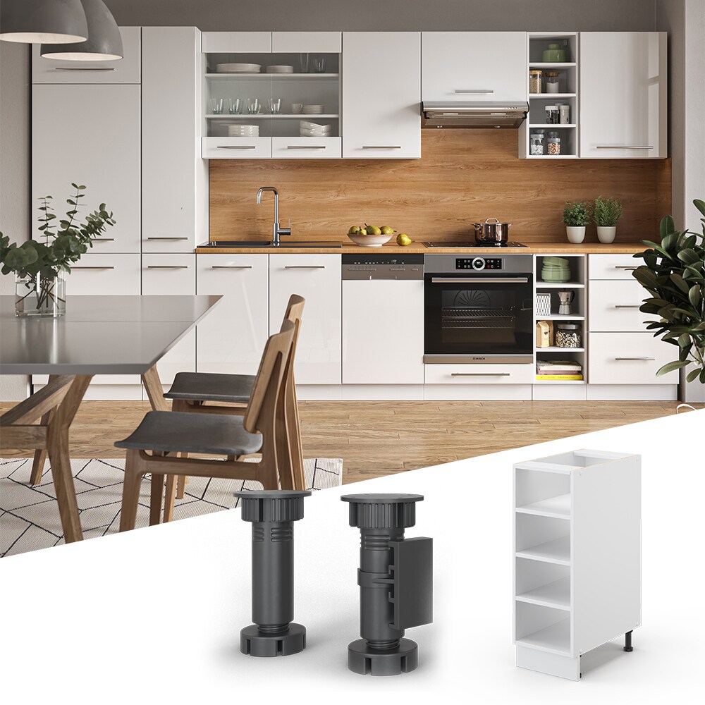 Vicco Unterschrank Regal 30 cm Weiß Küchenschrank Unterschrank Küchenzeile Fame-Line