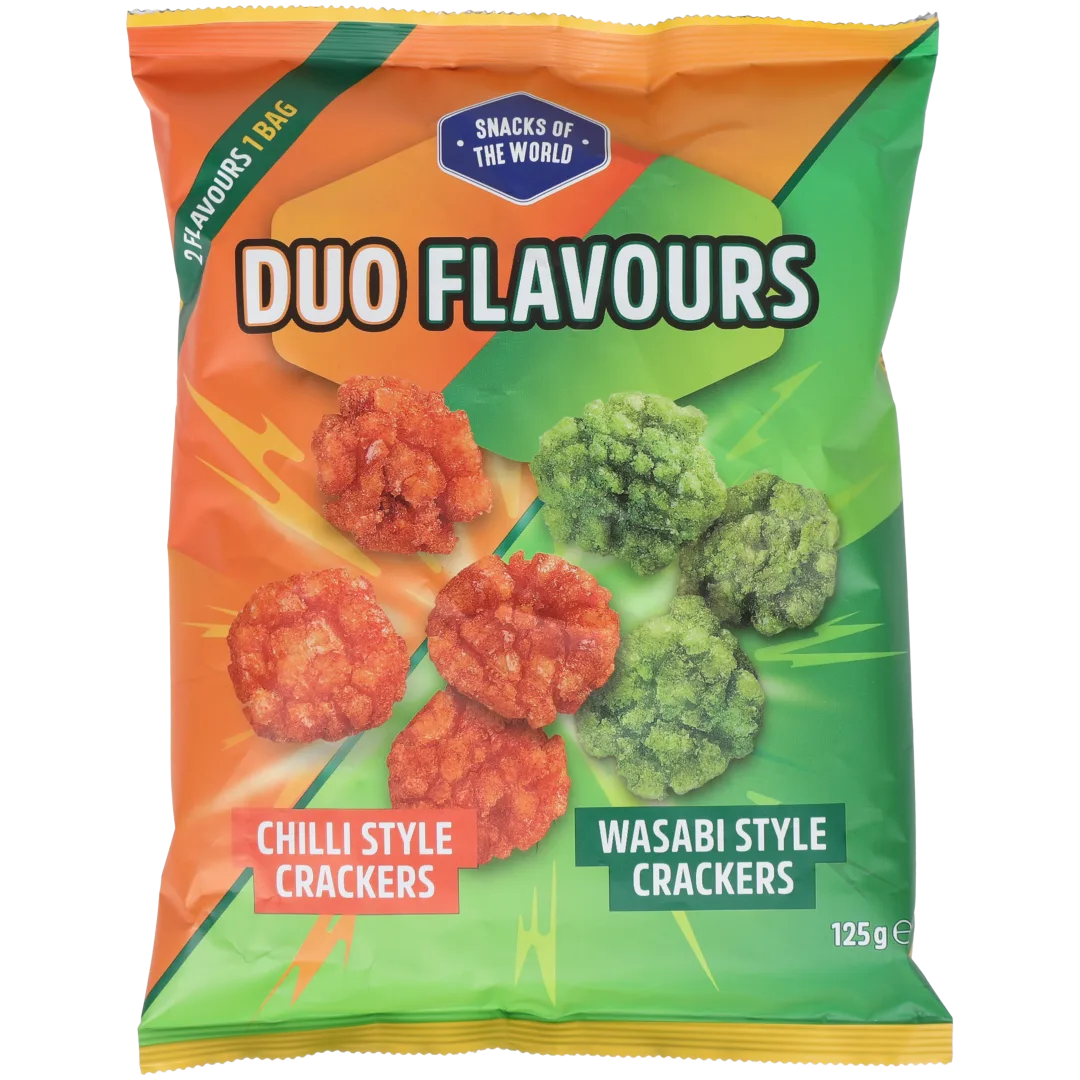 Crackers au riz Snacks of the World Duo Flavours Chili & Wasabi