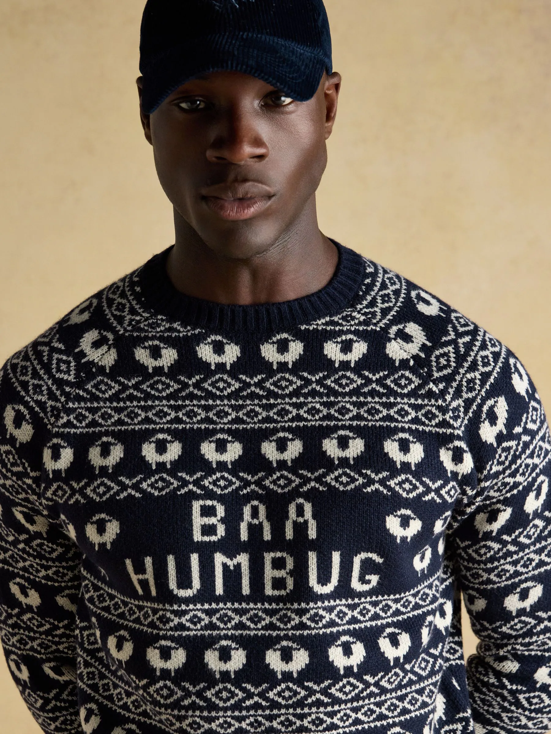 Baa Humbug Intarsia Christmas Jumper
