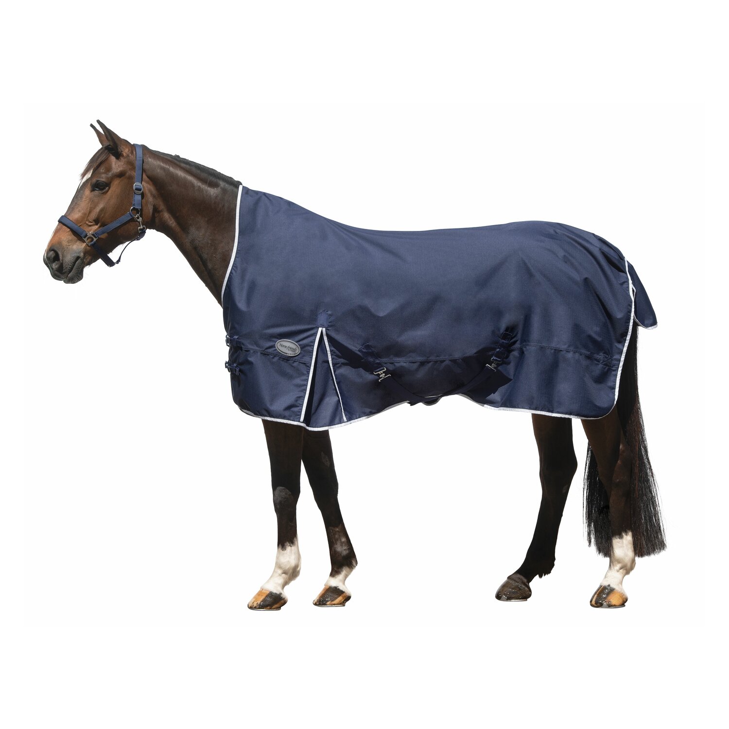 Horse-friends Outdoordecke Hamburg High Neck 0 g - navy/white