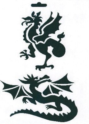 Stencil 255X205Mm Drage - Artino