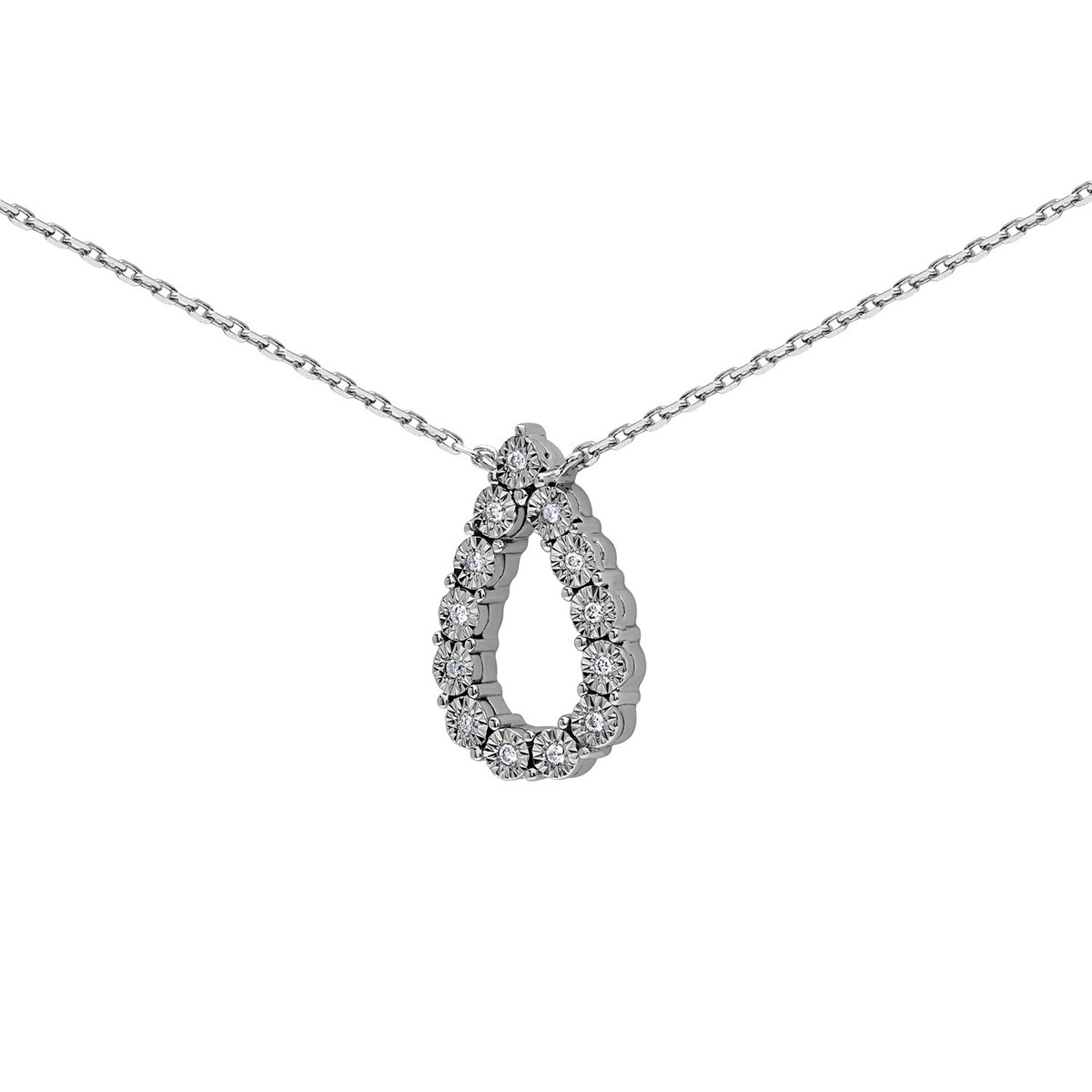 Collier Brillaxis en or blanc 750/1000 et diamants