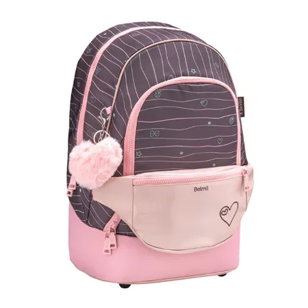 Belmil 2-IN-1 Schultasche & Gürteltasche 2-teilig 