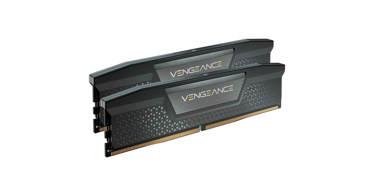 Corsair96 GB DDR5-6800 Kit werkgeheugen  (Zwart, CMK96GX5M2B6800C40, Vengeance, XMP)