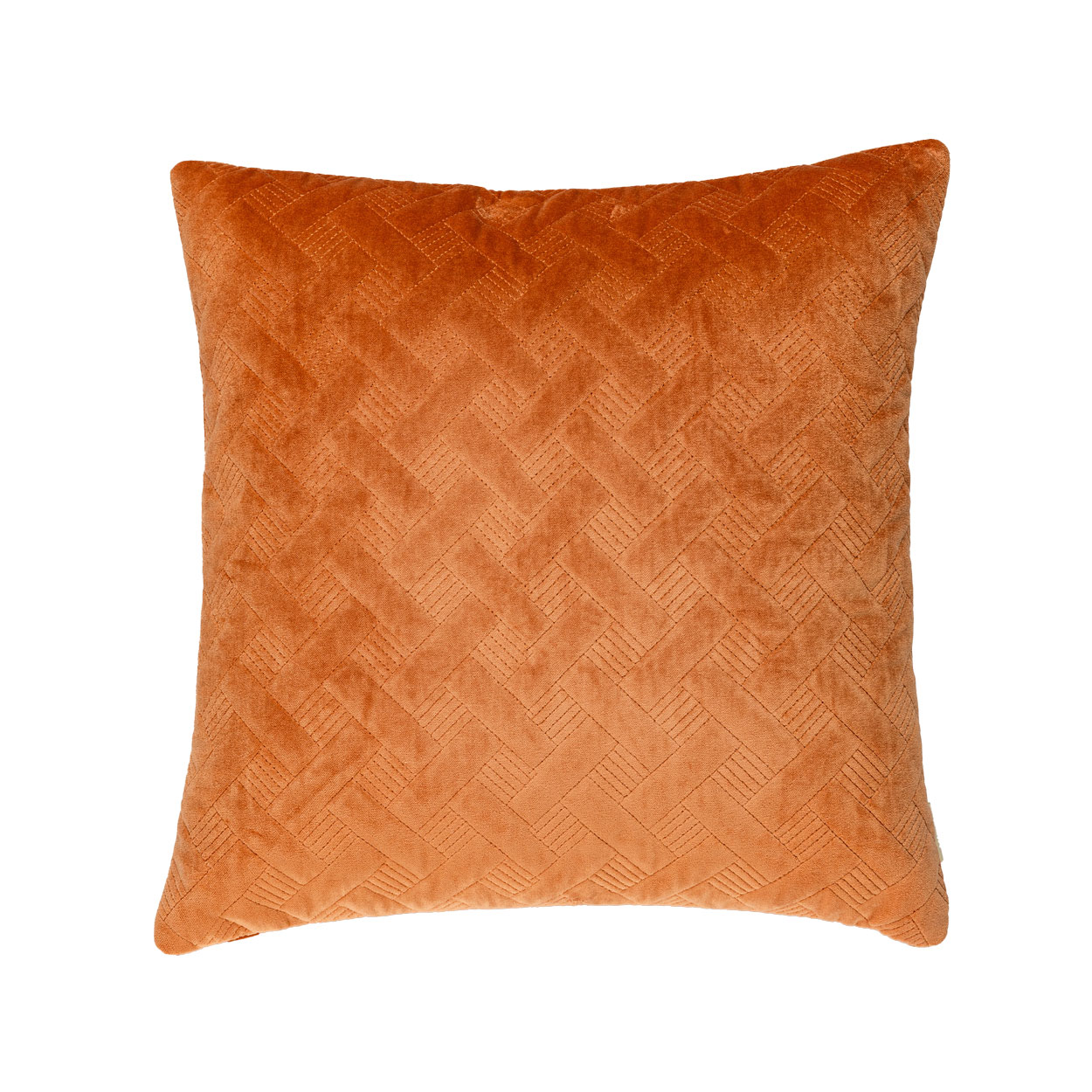 Kussen velours Grids orangebrass