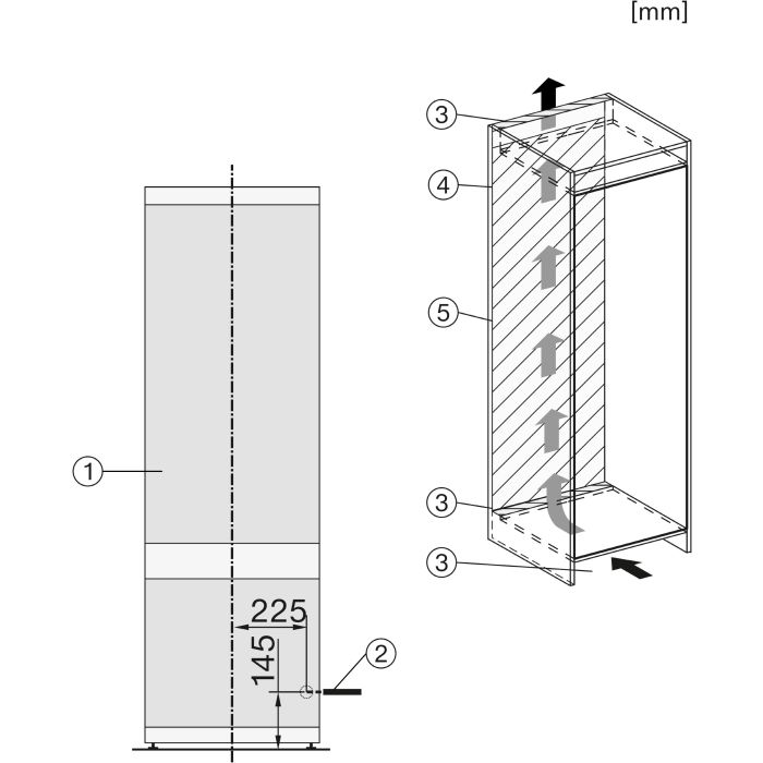 Miele Einbau-Kühl- Gefrierkombination KF 7731 E