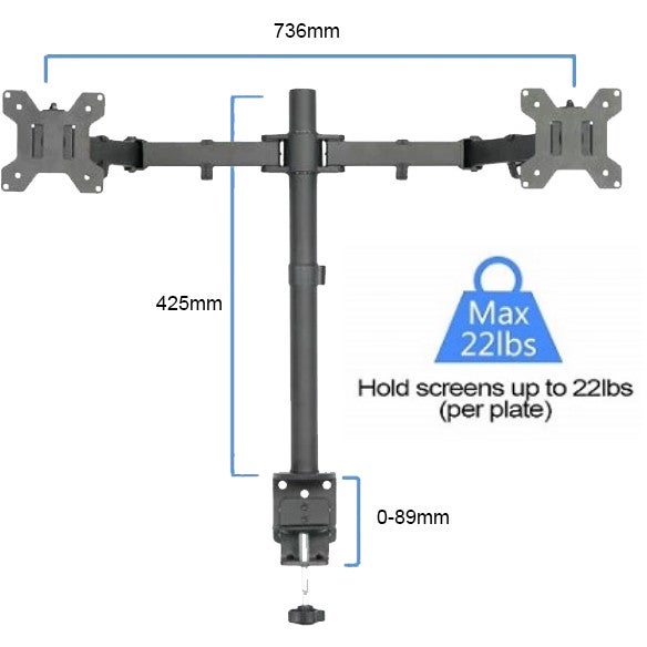 Innox SCR-02 bureausteun voor flatscreens