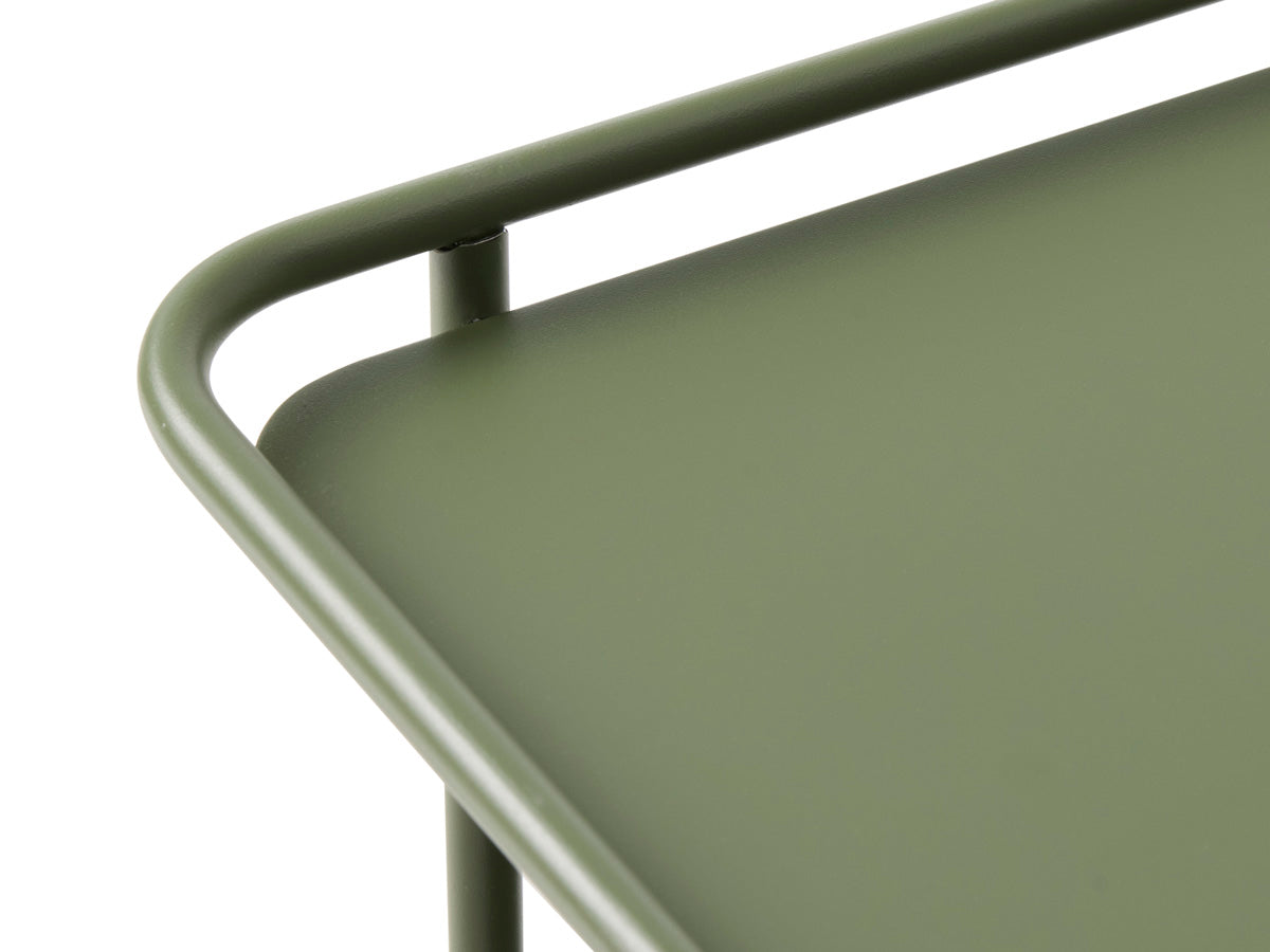 Giga Living - Nachtkastje Groen Metaal - 45x45x44,3cm - Yuba