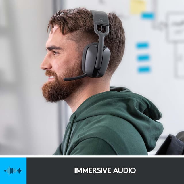 Logitech Zone Vibe 100 trådløst headset (graphite)