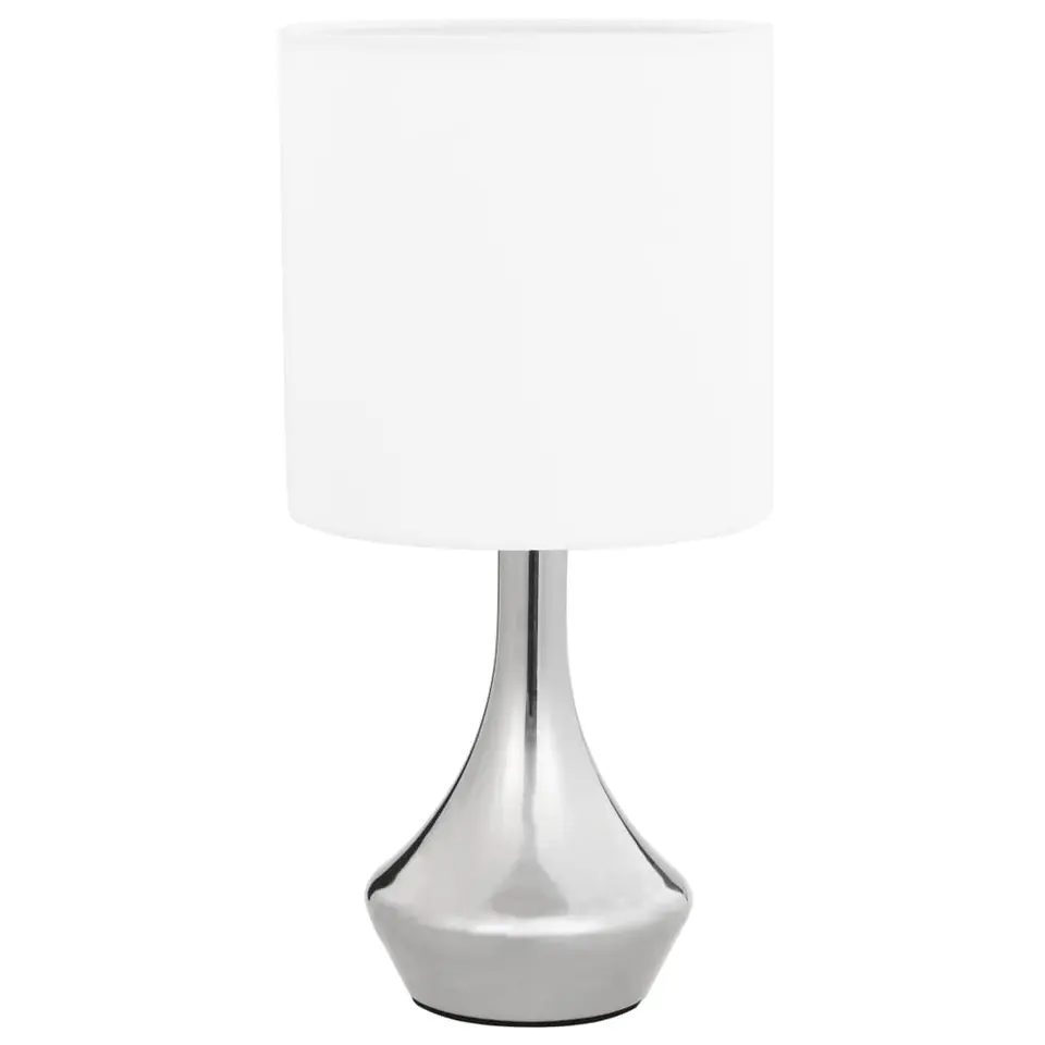 vidaXL - Tafellamp - Wit - Metaal - 2 stuks