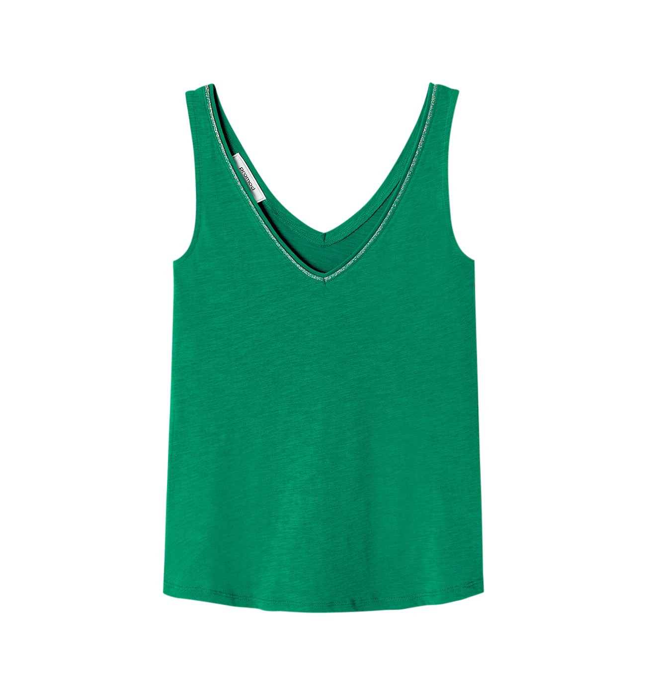 Débardeur col V Femme - Vert